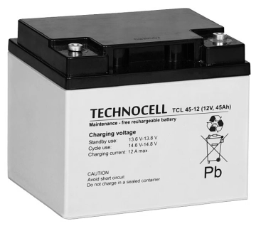 TCL 45-12 TECHNOCELL Akumulator AGM 12V 45Ah