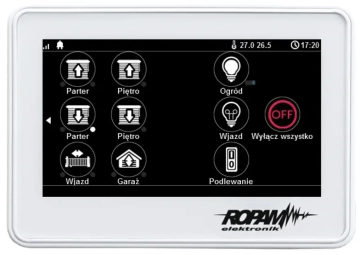 TPR-4W-P Ropam Panel dotykowy 4,3 cala w białej obudowie