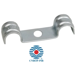 97DF CELO Uchwyt podwójny DF 7mm do kabla metalowy CNBOP 100 szt.