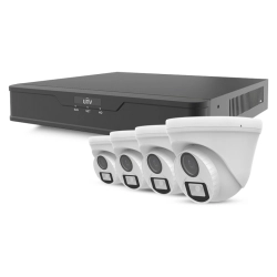 UNV01 UNIVIEW Zestaw monitoringu 4 kamery kopułkowe 5Mpx