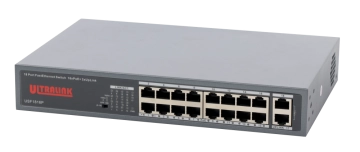 USF1816P PULSAR Ultralink FastEthernet Switch 16x PoE+, 2xRJ45