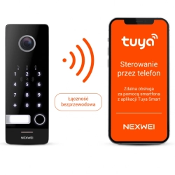 Wideodomofon bezprzewodowy NEXWEI Wi-Fi TUYA z zasilaczem