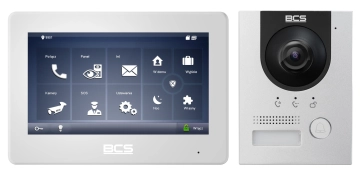 BCS-MON7600W-2 + BCS-PAN1703S-S Zestaw jednorodzinny, wideodomofon IP