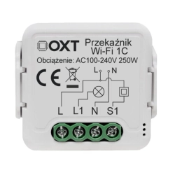 T221 OXT Przekaźnik 1 obwód, moduł TUYA, Wi-Fi