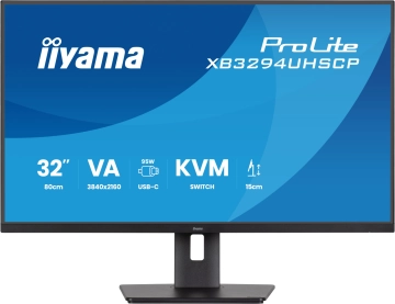 XB3294UHSCP-B1 Monitor IIYAMA 32 cale 60Hz 4K 2ms VA LED ze stacją dokującą USB-C