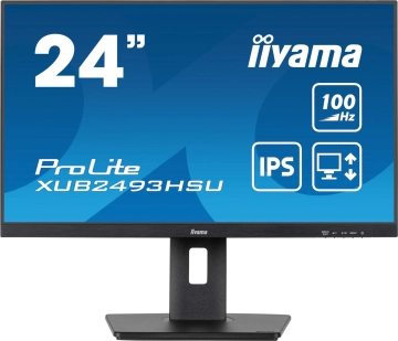 XUB2493HSU-B7 Monitor IIYAMA 24 cale 100Hz Full HD 1ms z matrycą IPS i stopką z regulacją