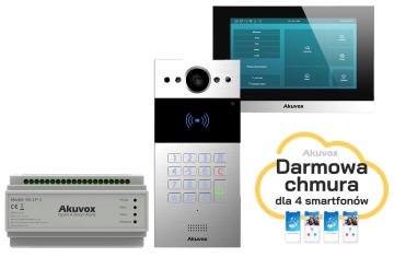 Zestaw wideodomofonowy Akuvox Panel R20K-2 + Monitor C313W-LP-2