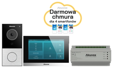 Zestaw wideodomofonowy Akuvox Panel E12S-2 + Monitor C313W-LP-2