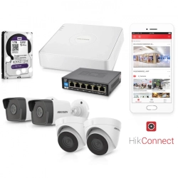 H03 Zestaw monitoringu IP HIKVISION 4 kamery 4Mpx