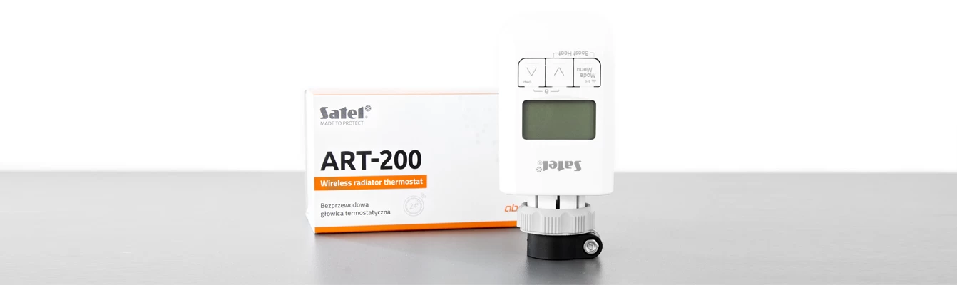 Bezprzewodowa głowica termostatyczna SATEL ART-200