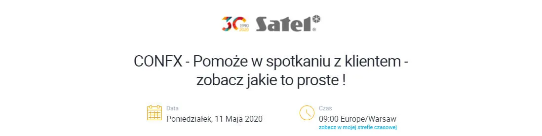Webinar SATEL: CONFX – Nowa wersja konfiguratora sprzętowego