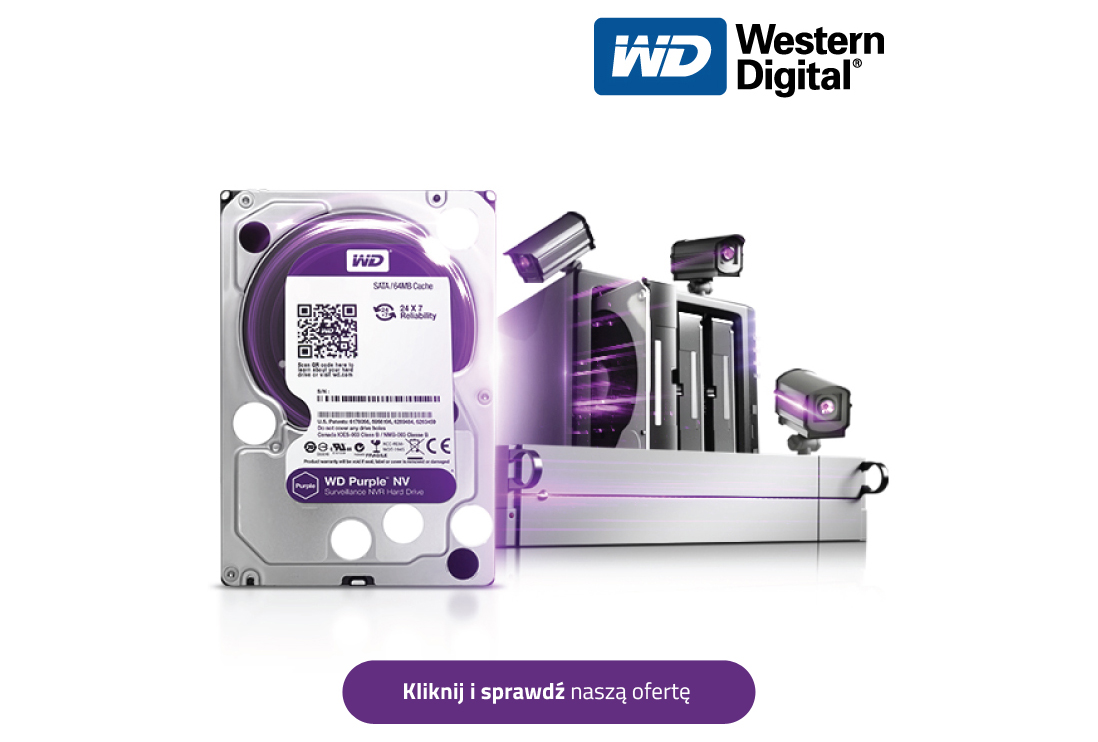 Nowa seria dysków twardych dla monitoringu - Western Digital Purple NV klasy surveillance