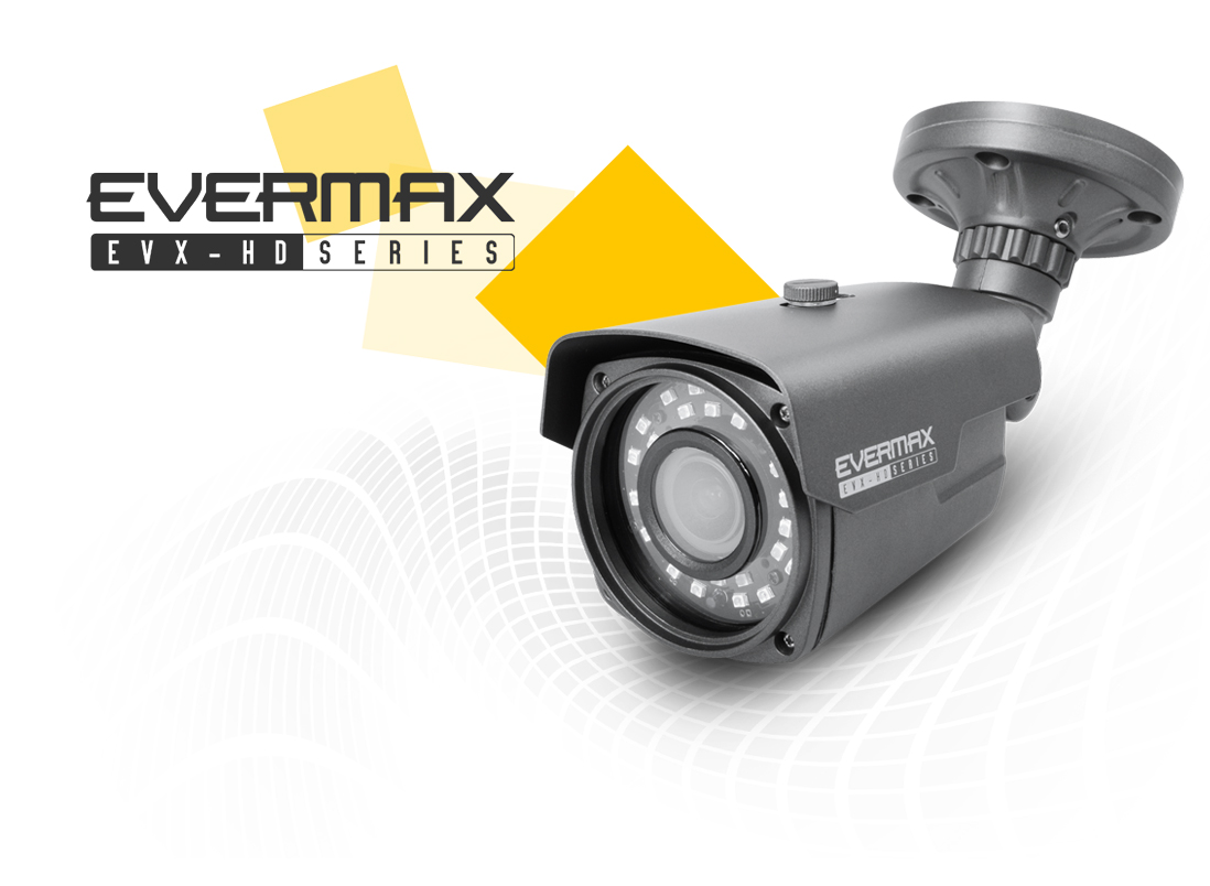 Kamery 4-systemowe Full HD 1080p EVERMAX. Monitoring w transmisji AHD, HDCVI, HDTVI.
