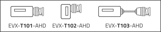 Typy video transformatorów HD-CVI / HD-TVI / AHD EVERMAX