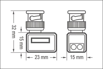 Wymiary transformatora video EVX-T102-AHD EVERMAX