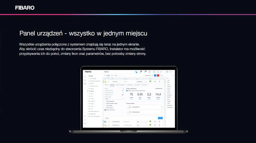 FIBARO, panel urządzeń - wszystko w jednym miejscu