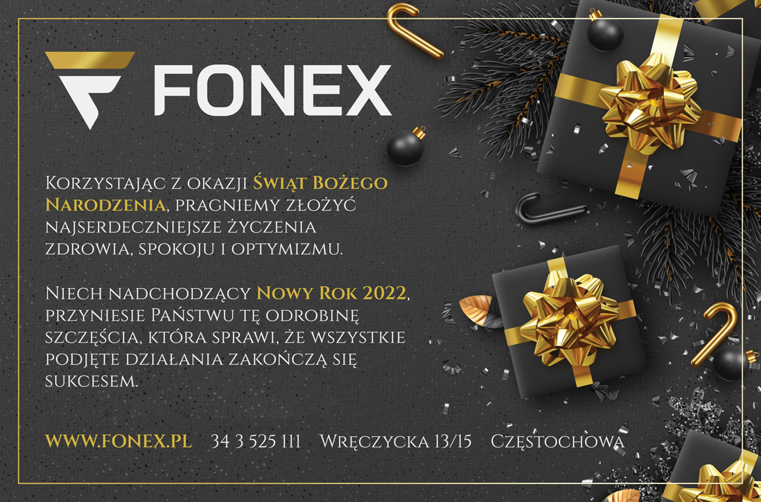 Zdrowych, spokojnych Świąt Bożego Narodzenia oraz szczęścia w nadchodzącym Nowym Roku 2022 składa fonex.pl!