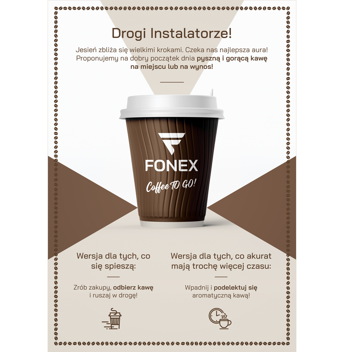 FONEX Zapraszamy na pyszną i gorącą kawę!