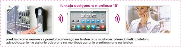 Wideodomofon Lanz w wersji 10 cali umożliwia przekierowanie rozmowy na telefon Wideodomofon Lanz w wersji 10 cali umożliwia przekierowanie rozmowy na telefon