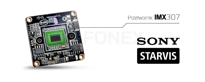 Przetwornik CMOS SONY STARVIS IMX307 w kamerach marki EVERMAX Przetwornik CMOS SONY STARVIS IMX307 w kamerach marki EVERMAX
