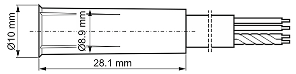 Czujka magnetyczna wpuszczana 144