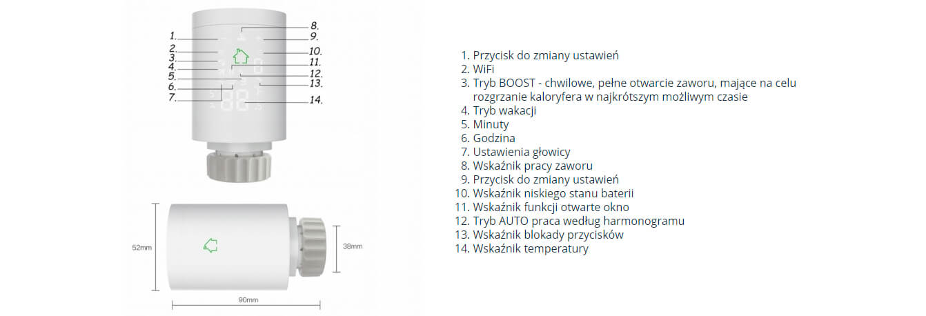 GTZ04 Głowica termostatyczna