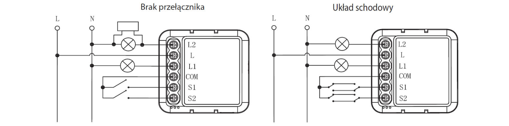 Schemat 1 obwód elektryczny TUYA SMART Life