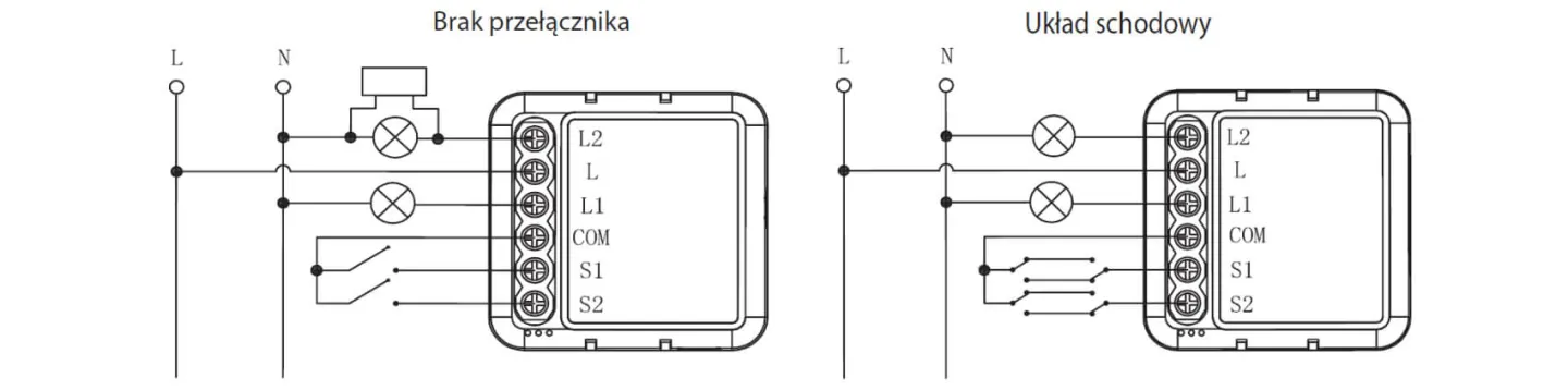 Schemat 1 obwód elektryczny TUYA SMART Life