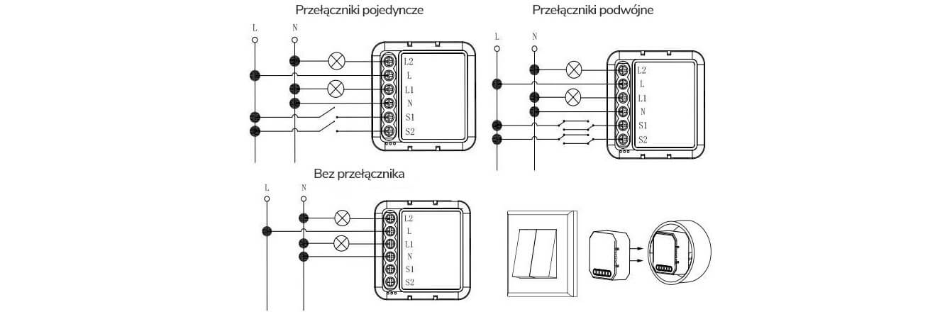 Schemat 2 obwody elektryczne TUYA SMART Life