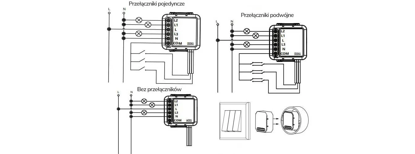 Schemat 3 obwody elektryczne TUYA SMART Life
