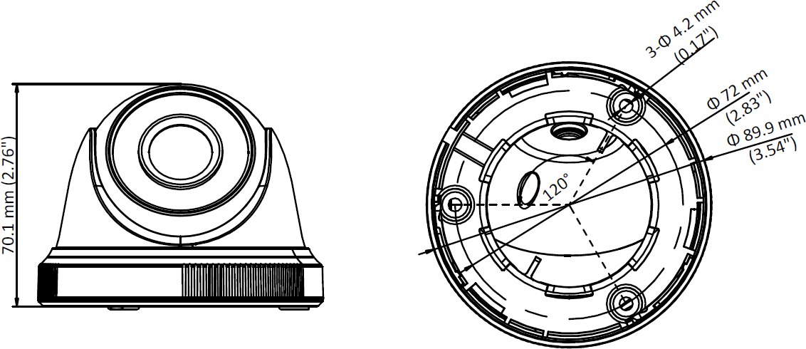 HIKVISION Kamera kopułkowa 5830